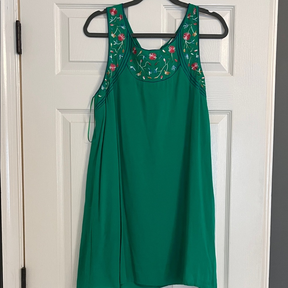 JODIFL Green Embroidered Dress